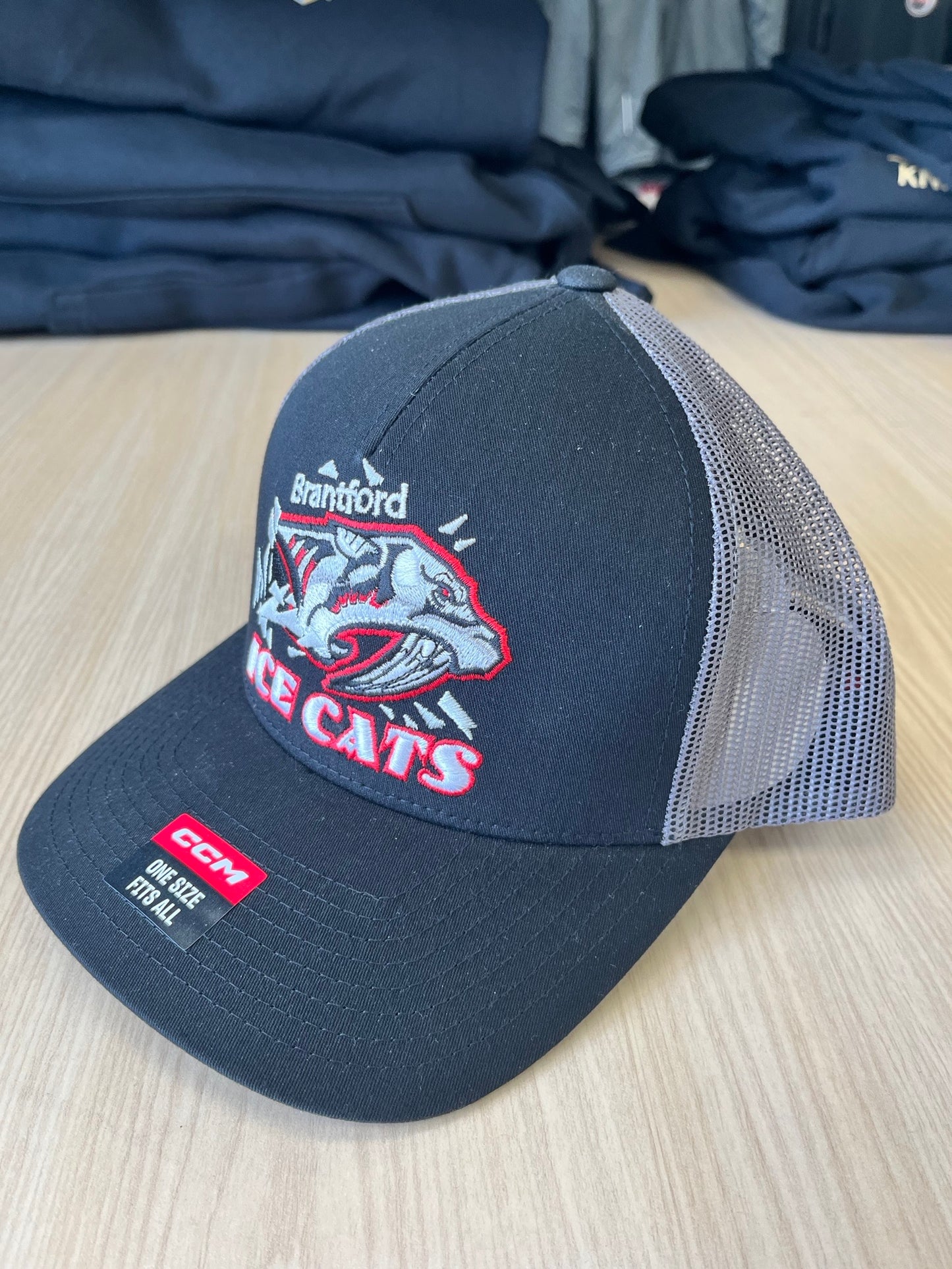 CCM Icecats Trucker Hat Blk/Grey Youth