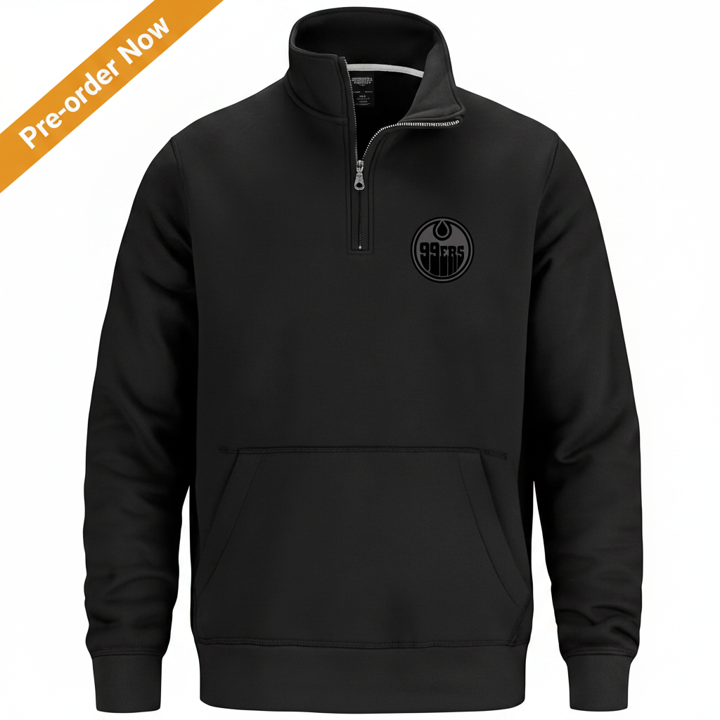 C/S Fairmount 99ers Tone Logo 1/4 Zip Adult Black