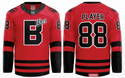 Brantford 99ers Bardown Alternate Jersey