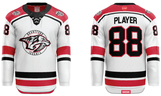 Brantford IceCats Bardown White Jersey