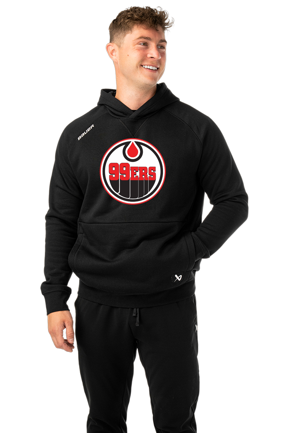 S26 Bauer Team Ultimate Hoodie Adult 99ers Jersey Crest