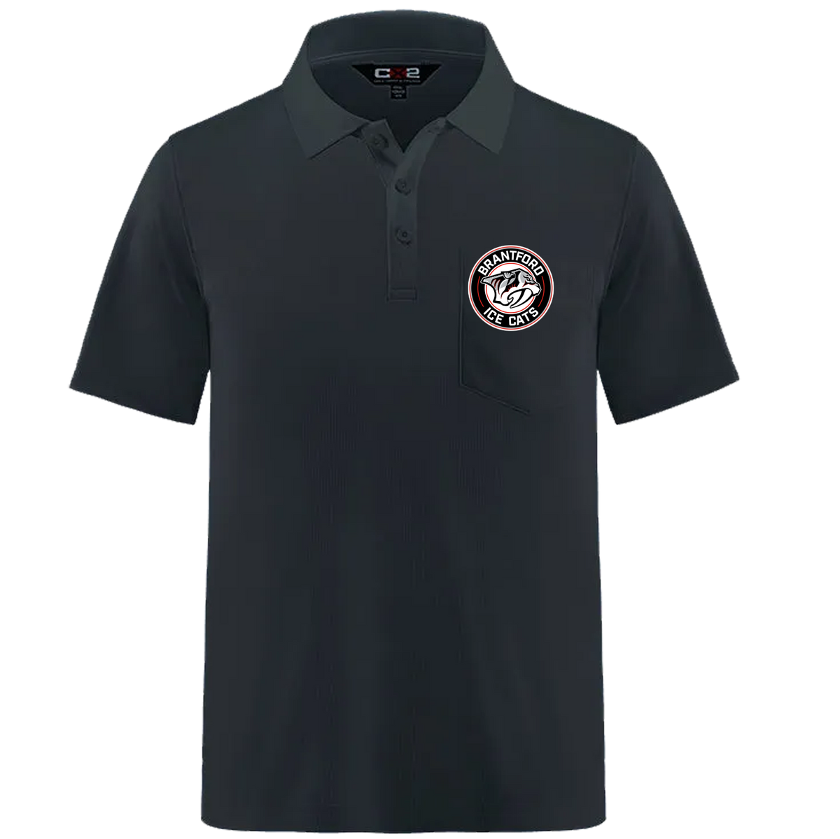 C/S Ace Icecats Black Polo Mens