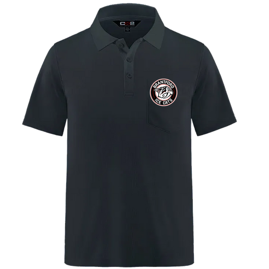 C/S Ace Icecats Black Polo Mens