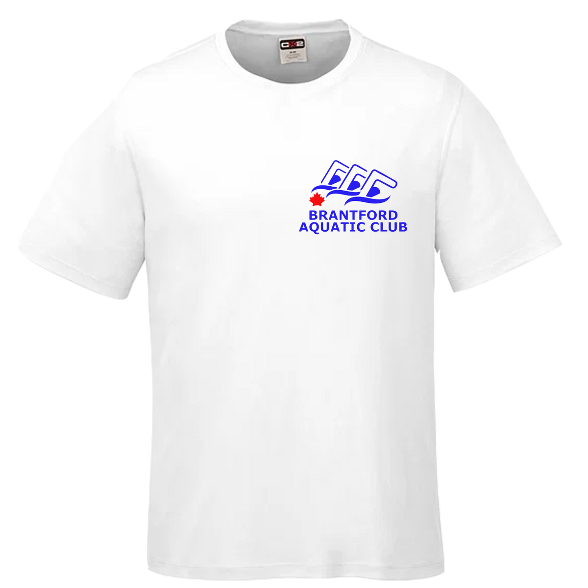 Brant Aquatic Club C/S Coast Men's White T-Shirt (For Timers)