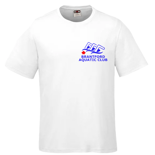 Brant Aquatic Club C/S Coast Men's White T-Shirt (For Timers)