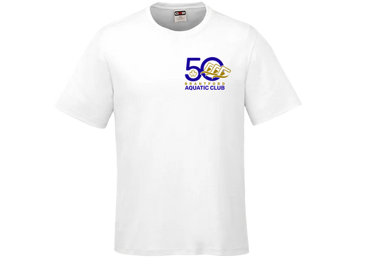 Brant Aquatic Club C/S Coast Men's White T-Shirt (For Timers)