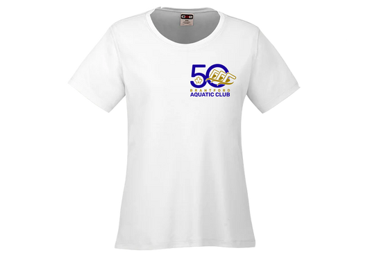 Brant Aquatic Club Coast Women's White T-Shirt (For Timers)