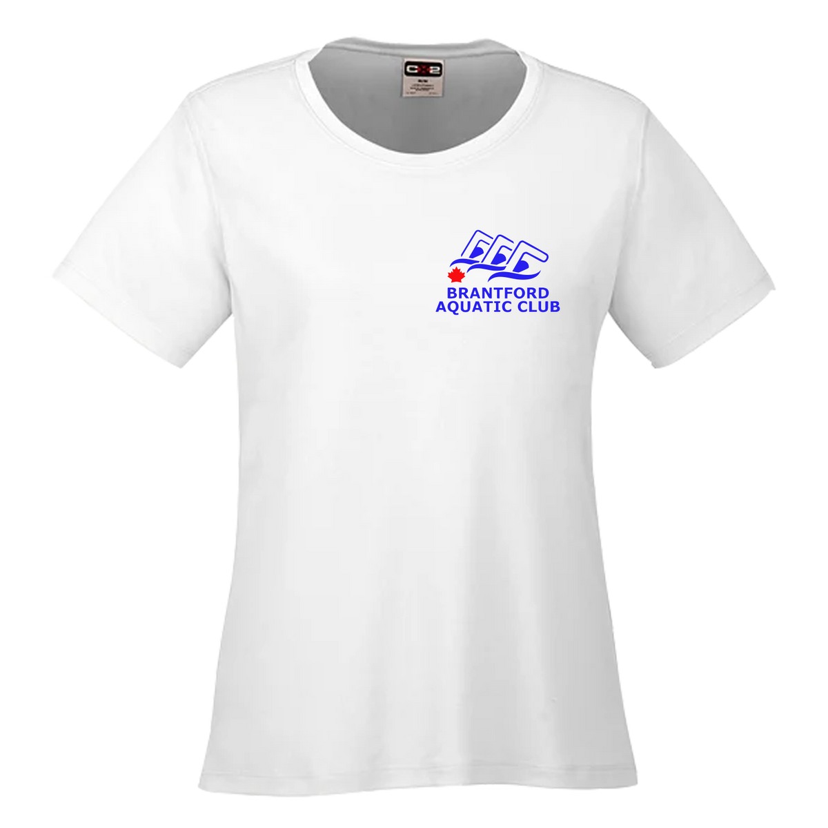 Brant Aquatic Club Coast Women's White T-Shirt (For Timers)