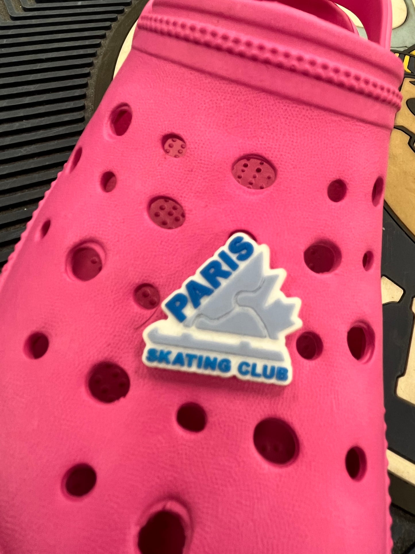 Paris Skating Club Croc Charm