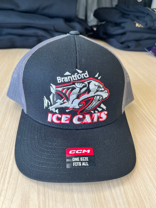 CCM Icecats Trucker Hat Blk/Grey Youth
