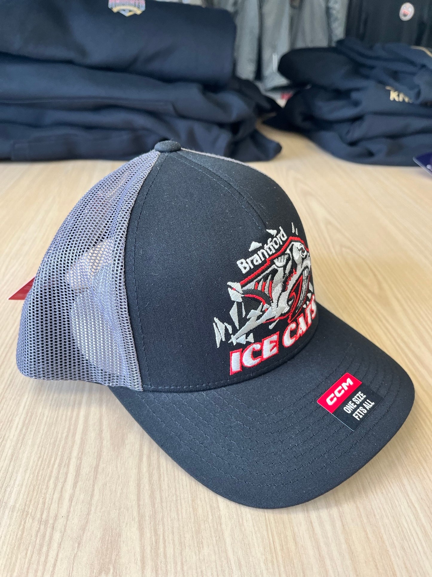 CCM Icecats Trucker Hat Blk/Grey Youth