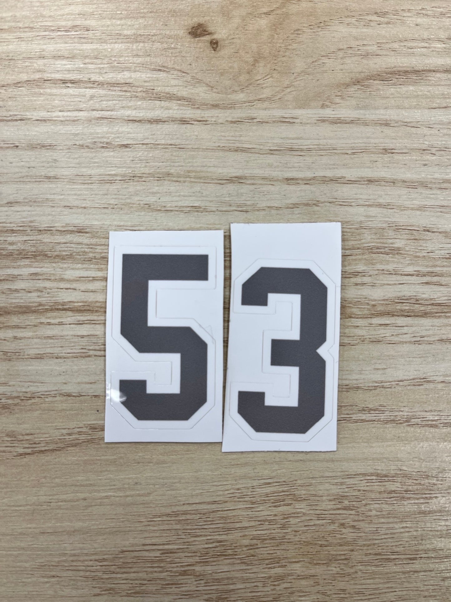 Helmet Number Stickers
