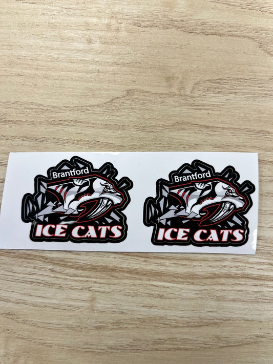 Brantford Icecats Helmet Sticker